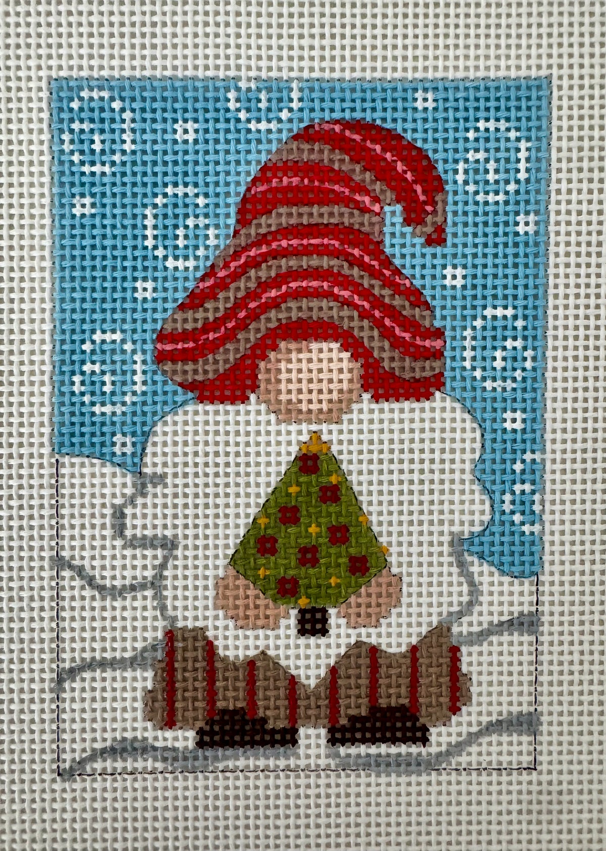 Gnome Holding Tree