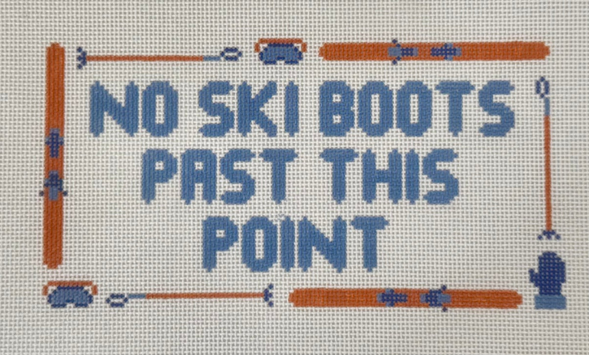 No Ski Boots Past This Point