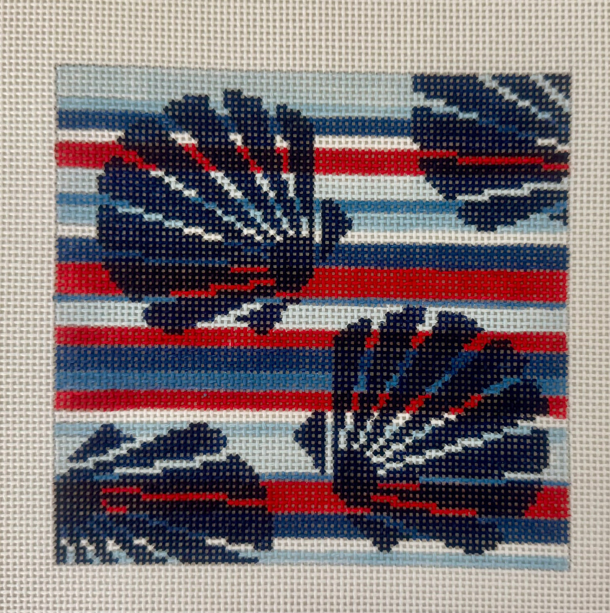 Scallops on Americana Stripes