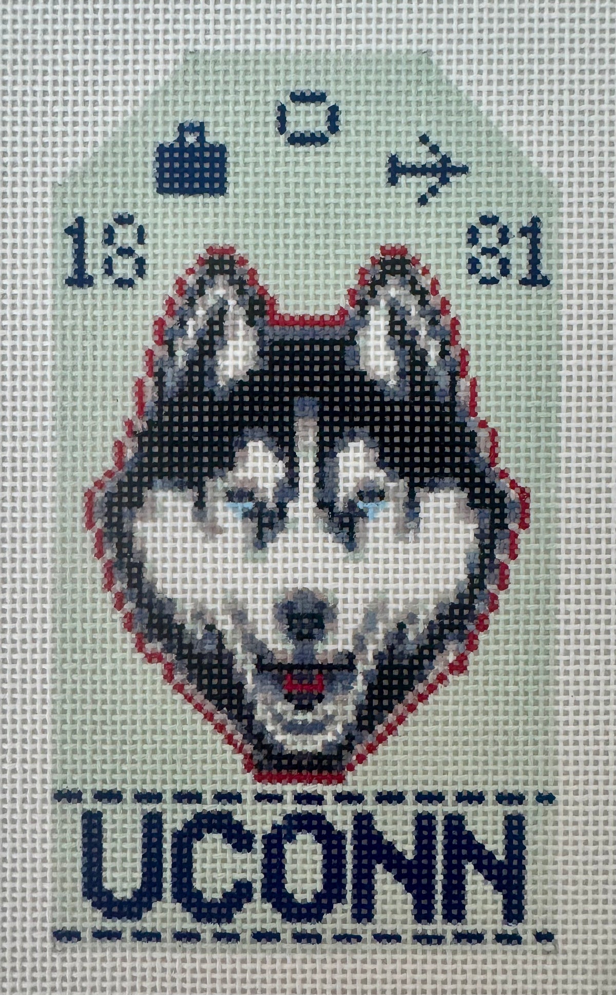 UConn Retro Travel Tag