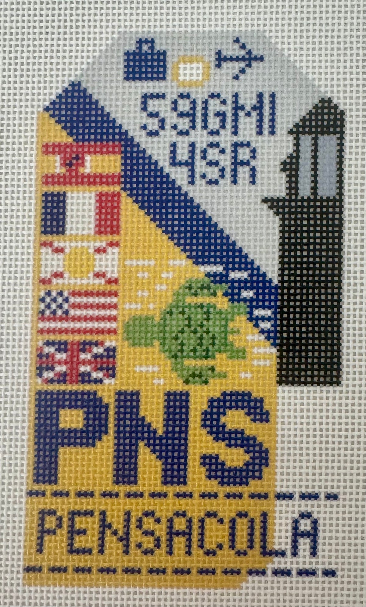 Pensacola Retro Travel Tag
