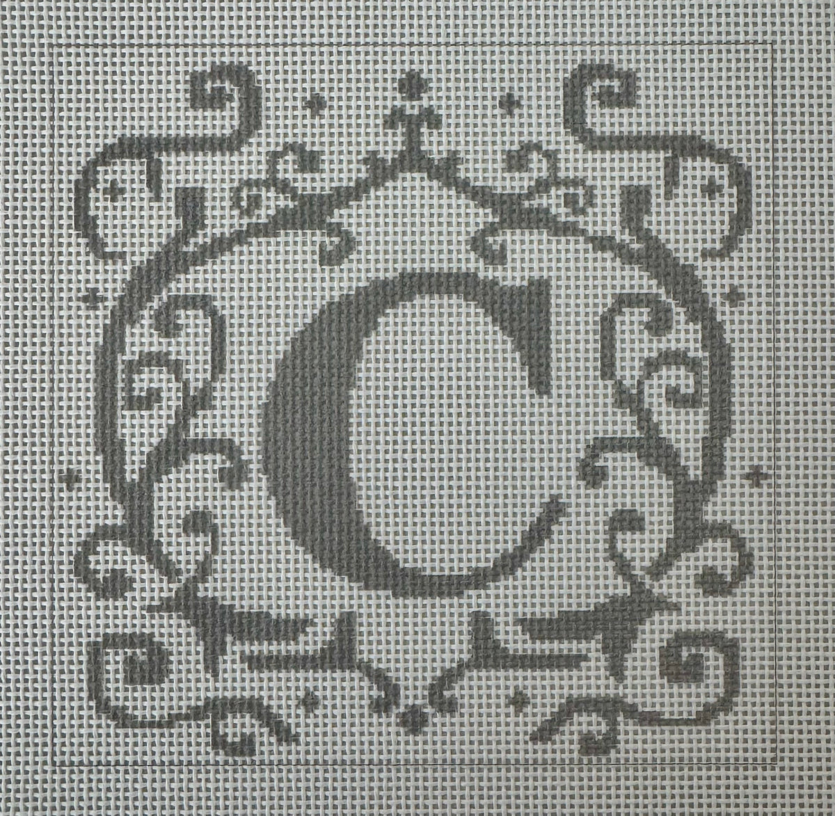 Letter C with Filigree Border