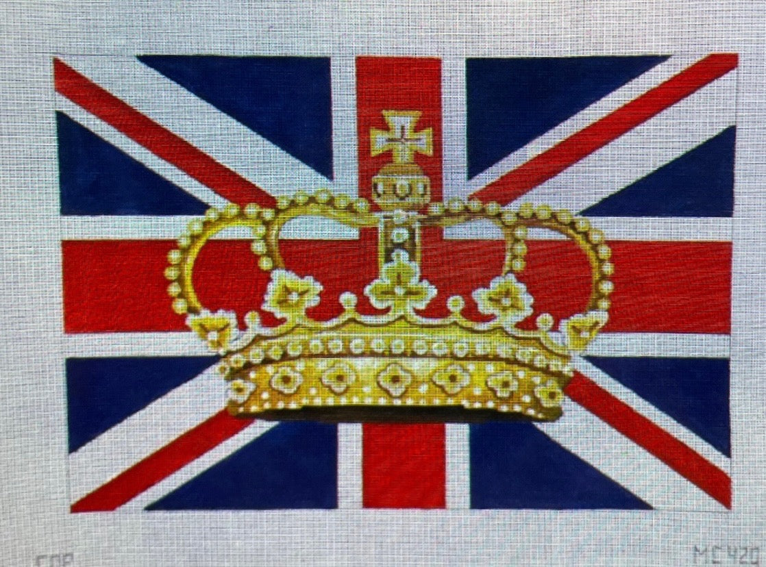 Crown on Traditional British Flag