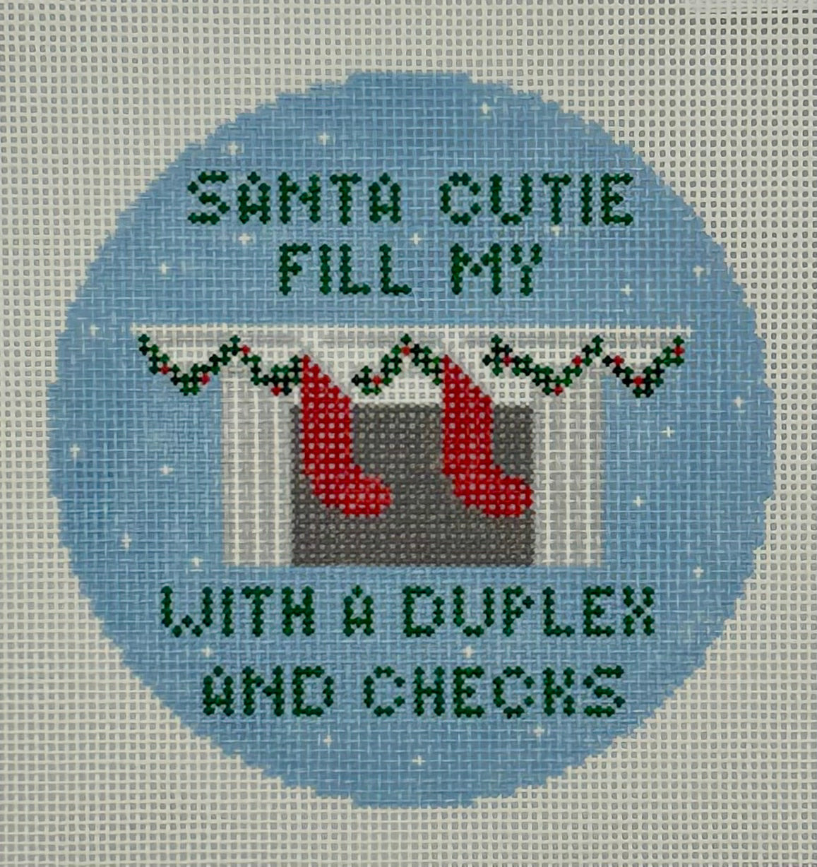 Santa Cutie...Fill Stocking with Duplex & Checks