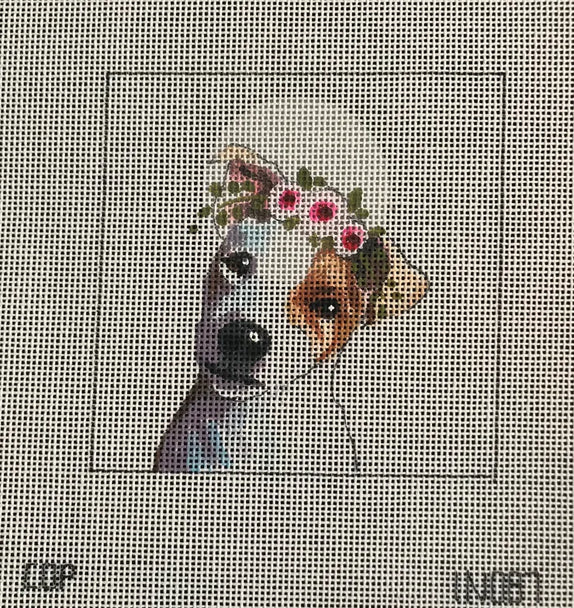 Jack Russell w/ Floral Crown