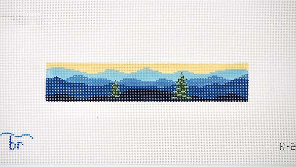 Blue Ridge w/ trees Key Fob