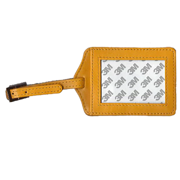 Planet Earth Leather Luggage Tags