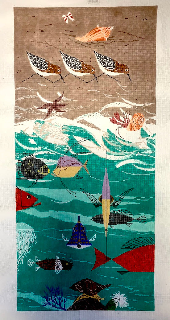 Beach Birds And Fish