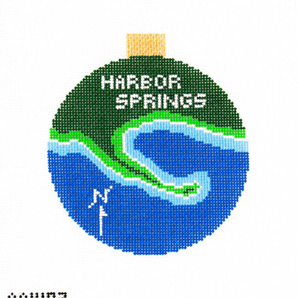 Harbor Springs - Map ornament