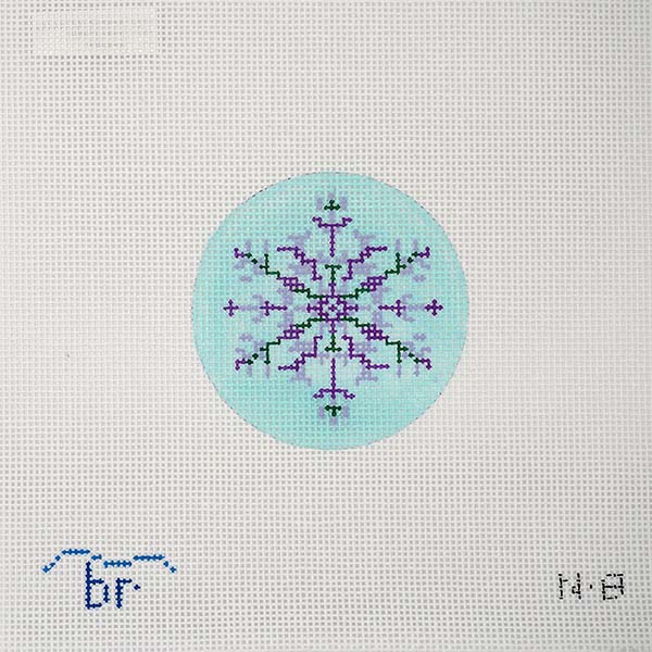 Nordic Snowflake - purple/aqua