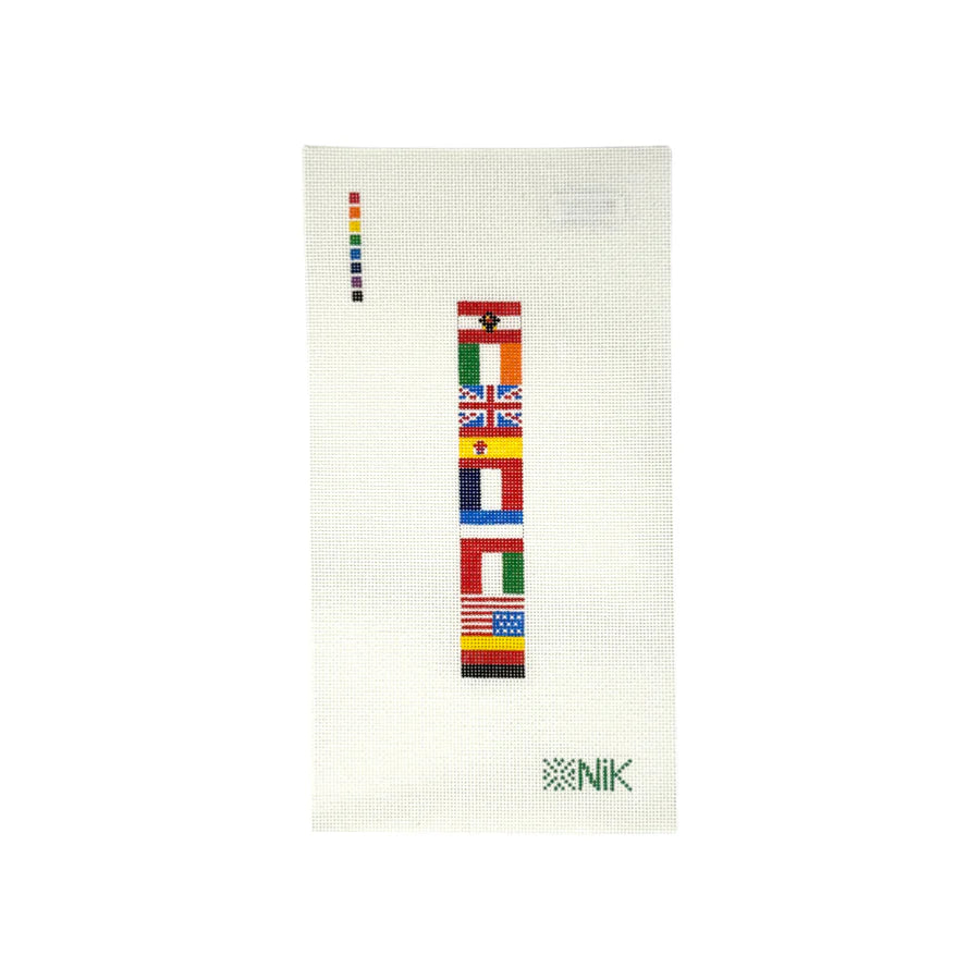 International Flag Key Fob