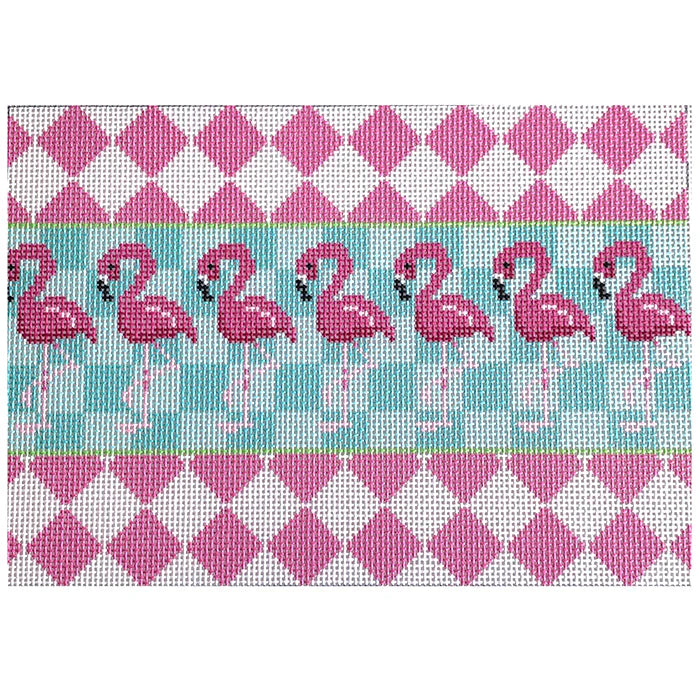 Harlequin Flamingo Clutch