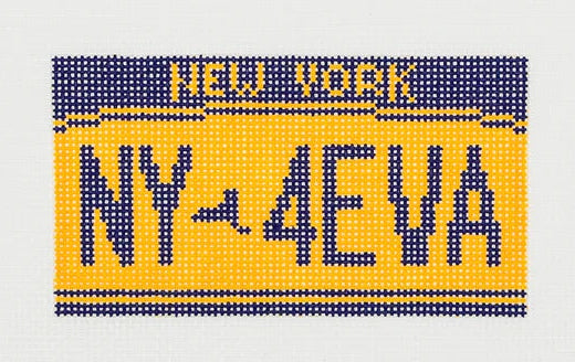 NY-4EVA License Plate