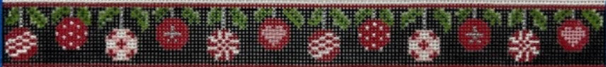 Red & White White Ornaments Belt