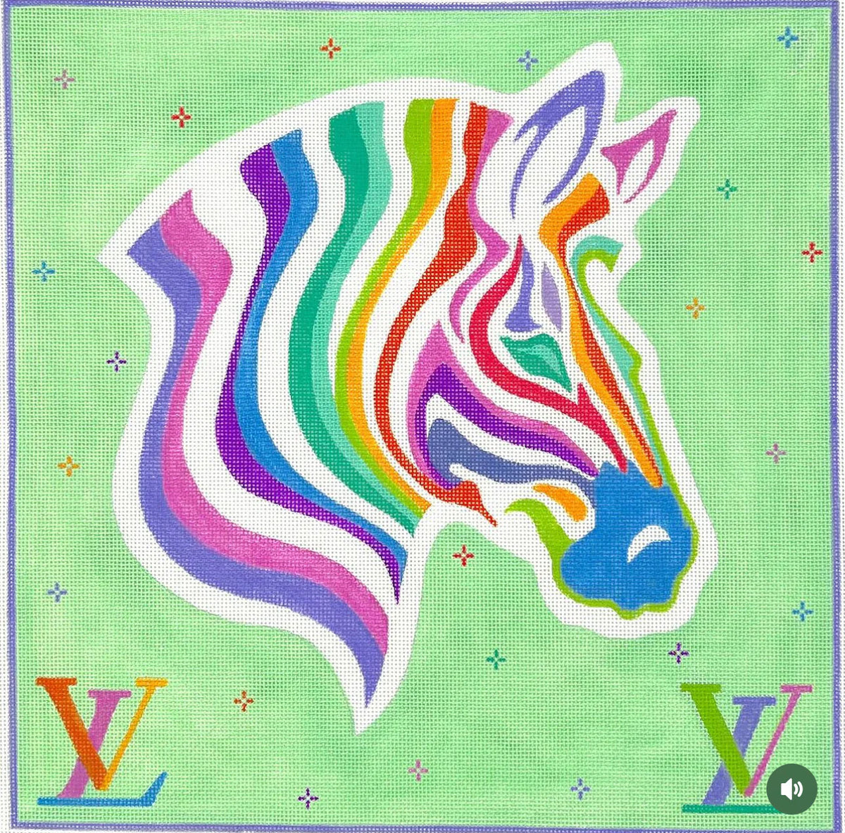 Scarf Series-Multicolored Zebra