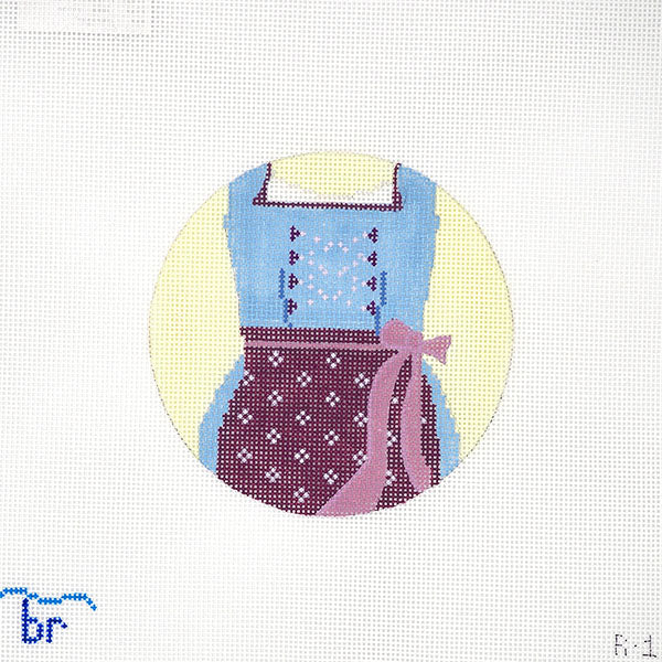 Dirndl (plum/blue)