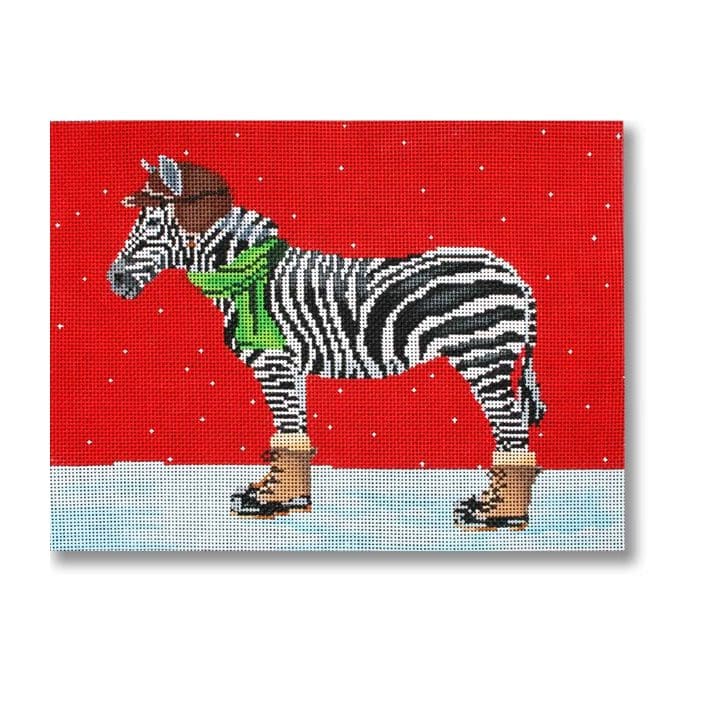 Zebra Dressed for Winter