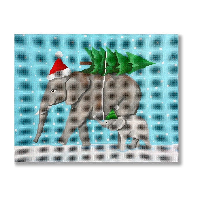 Elephants Bringing Home the Tree-Trunk Show