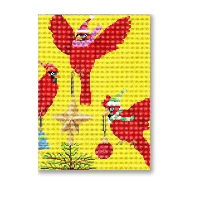 Cardinals Decorating Tree