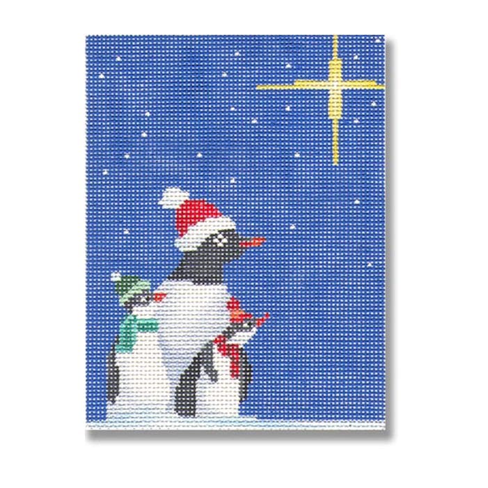 Penguins with North Star