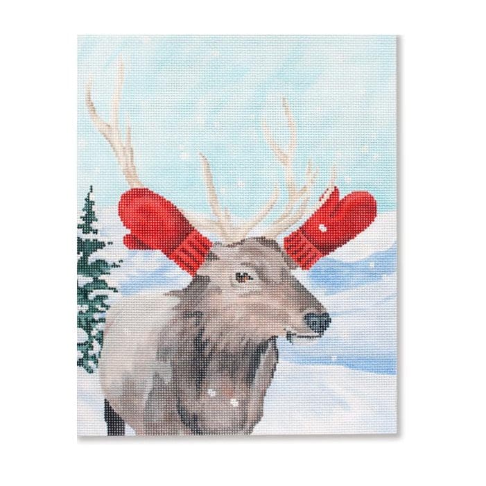 Elk w/ Red Mittens