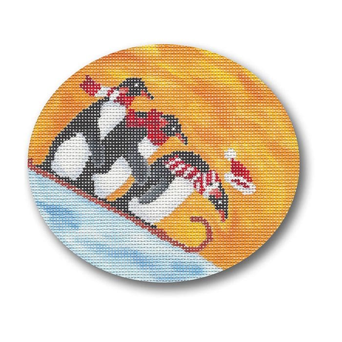 Penguins Sledding