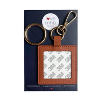 Square Self-Finishing Leather Bag Charms