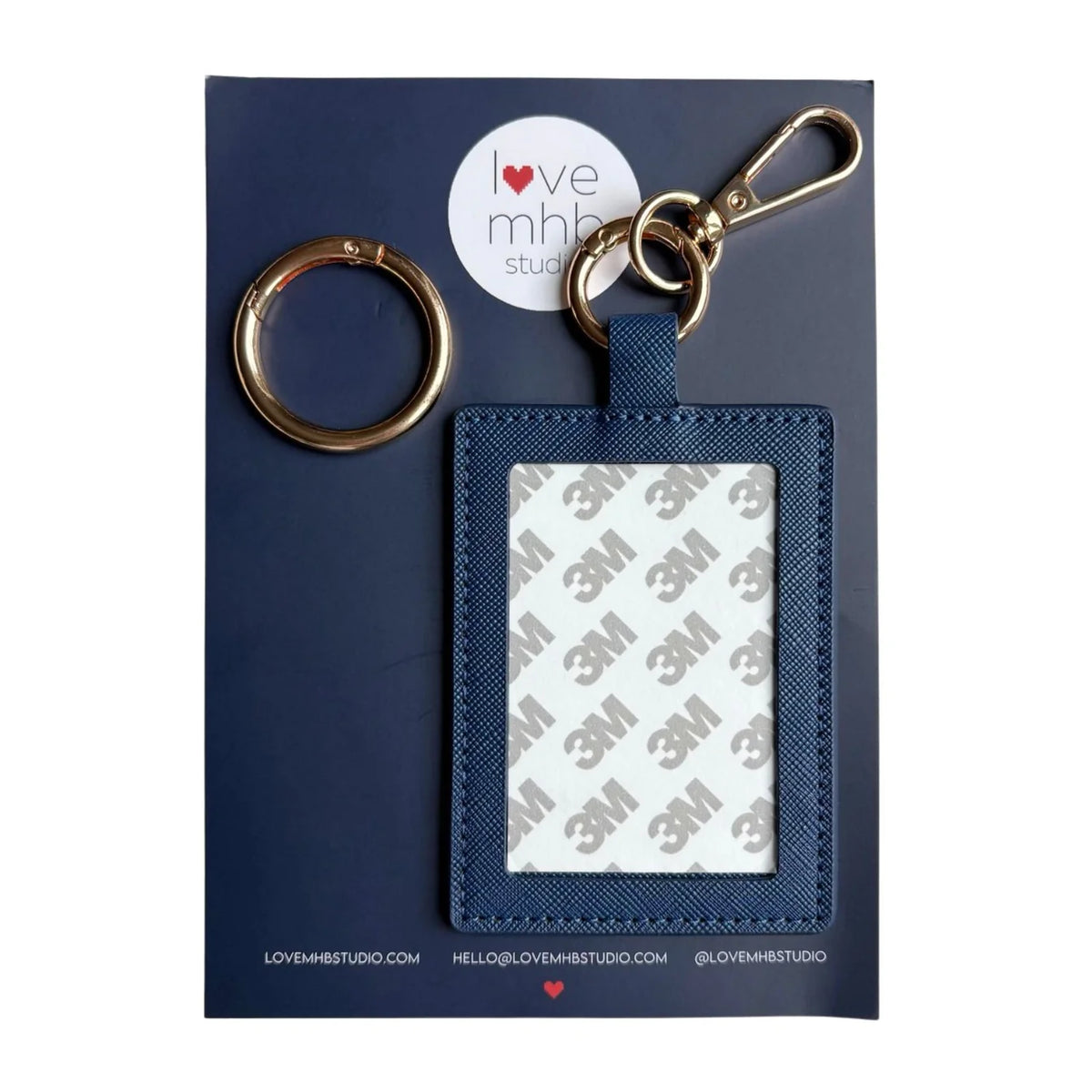 Rectangle Self-Finishing Leather Bag Charm
