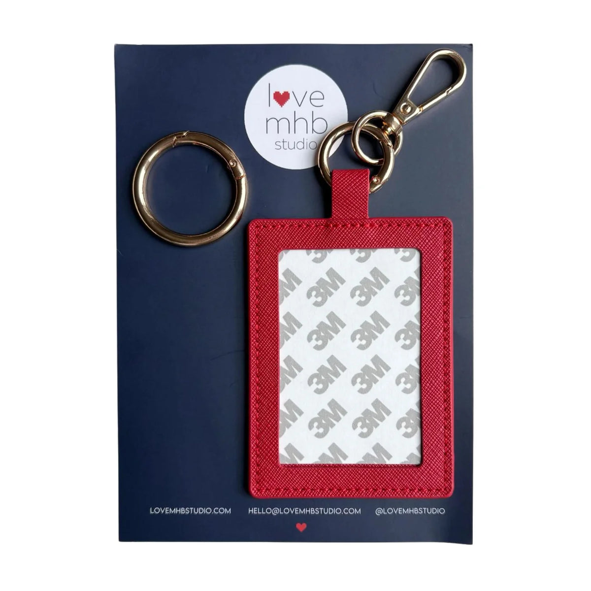 Rectangle Self-Finishing Leather Bag Charm