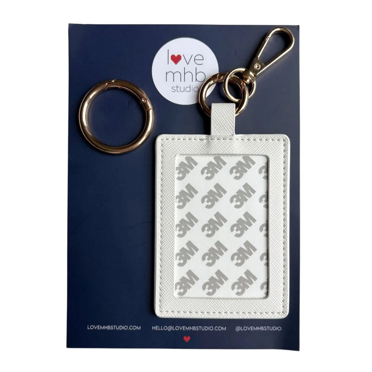 Rectangle Self-Finishing Leather Bag Charm