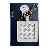 Square Self-Finishing Leather Bag Charms