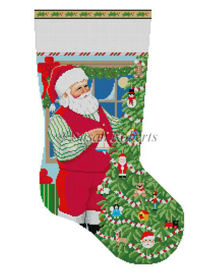 Santa Decorating Toy Tree