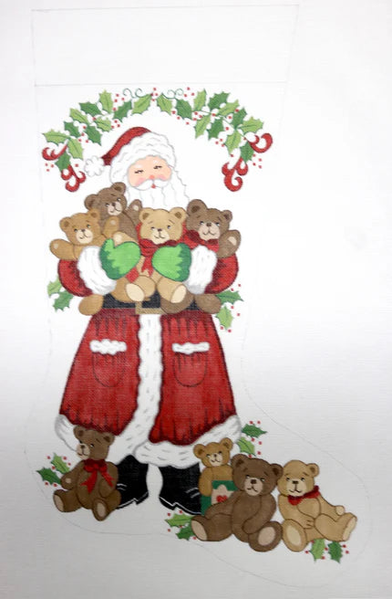 Santa with Teddy Bears
