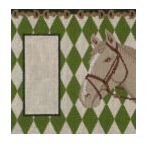 Argyle Horse Eyeglass Case-Double