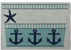 Starfish Anchors Blue Navy Cuff