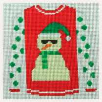 Sandman On Red With Green Polka Dots Sweater
