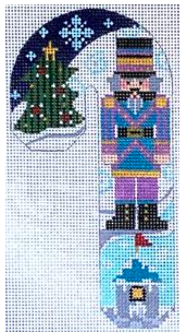 Teal Purple Nutcracker Candy Cane