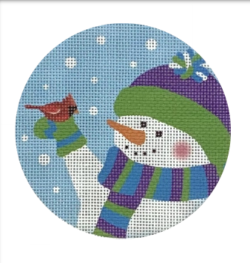 Snowman w/ Cardinal