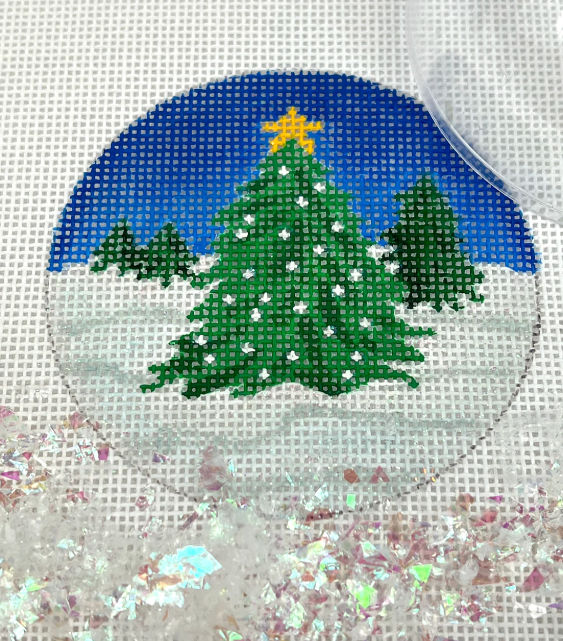 Christmas Tree w/Star Snow Globe