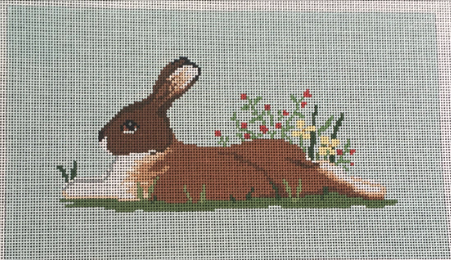 Rabbit In Flowers