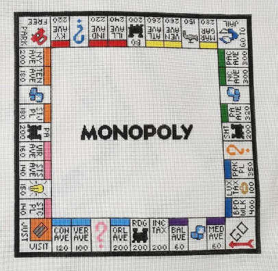 Monopoly Board Large – Seaside Needlepoint