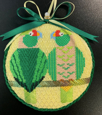 Green Parrots With Stitch Guide