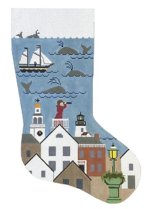 Nantucket Lady Christmas Stocking