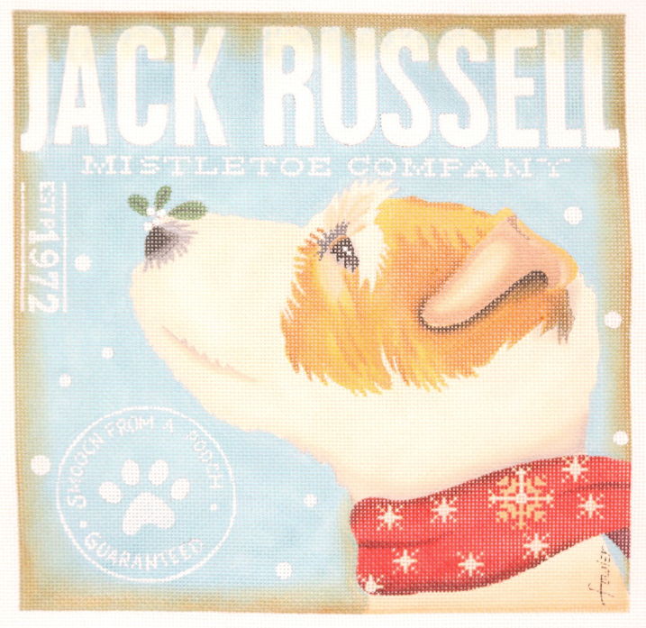 Jack Russell w/ Mistletoe