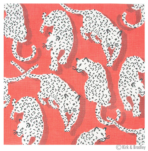 Leopard Pillow Red