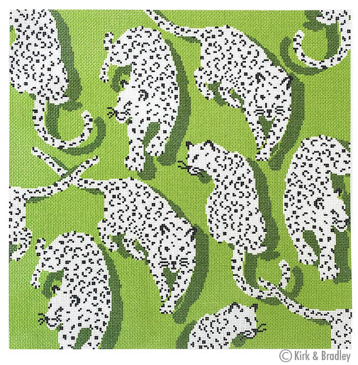 Leopard Pillow Green