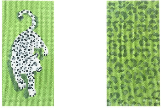 Leopard Eyeglass Case-Green Double