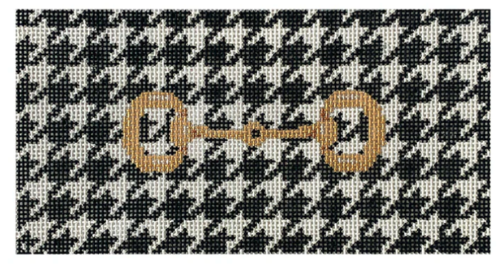 Snafflebit On Black Houndstooth