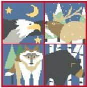 Woodland Pillow (Wolf, Moose, Eagle)