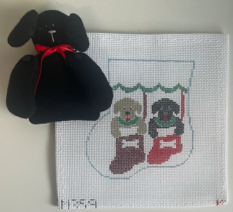 Two Dogs In Socks w/ Black Dog